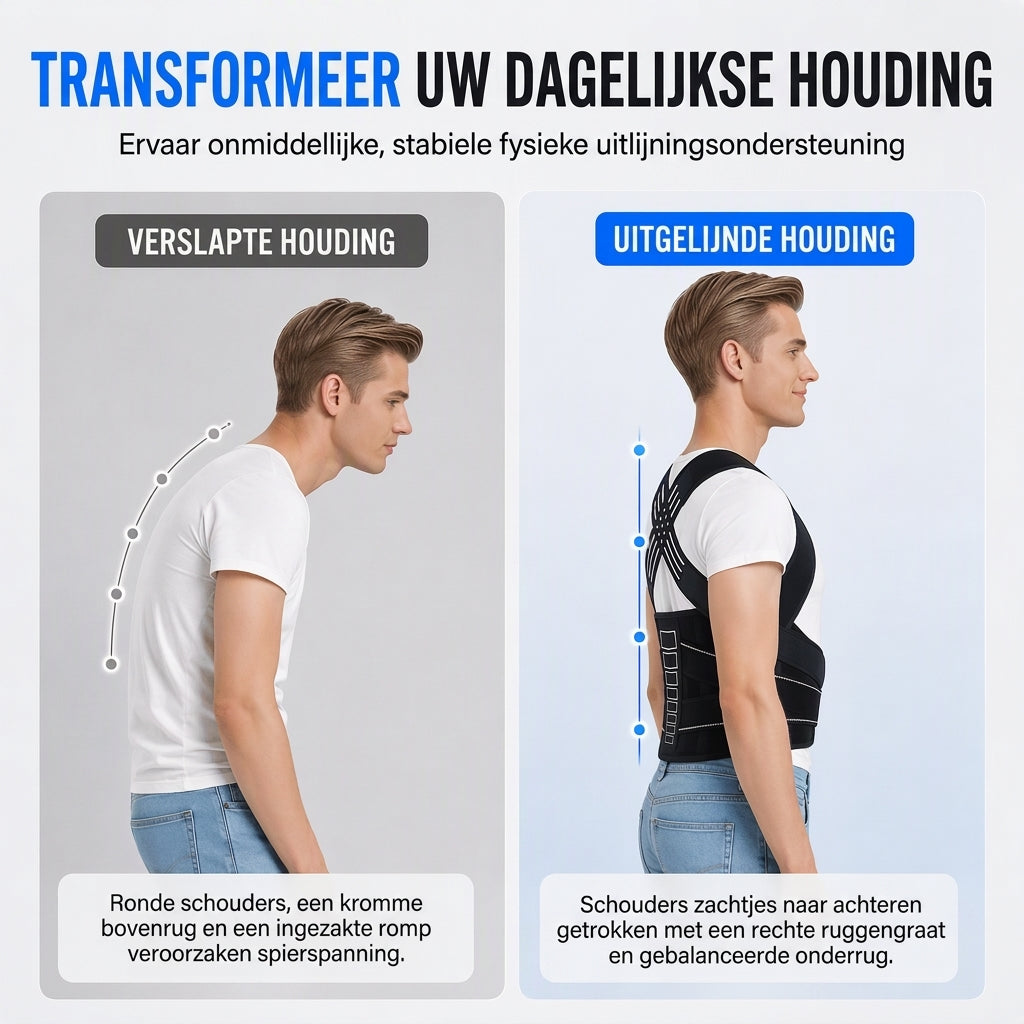 🎉 Onze wekelijkse specials - NU 50% KORTING 🎅 Kerstcadeau ✨ Verstelbare rugcorrectieband voor volwassenen 🧍