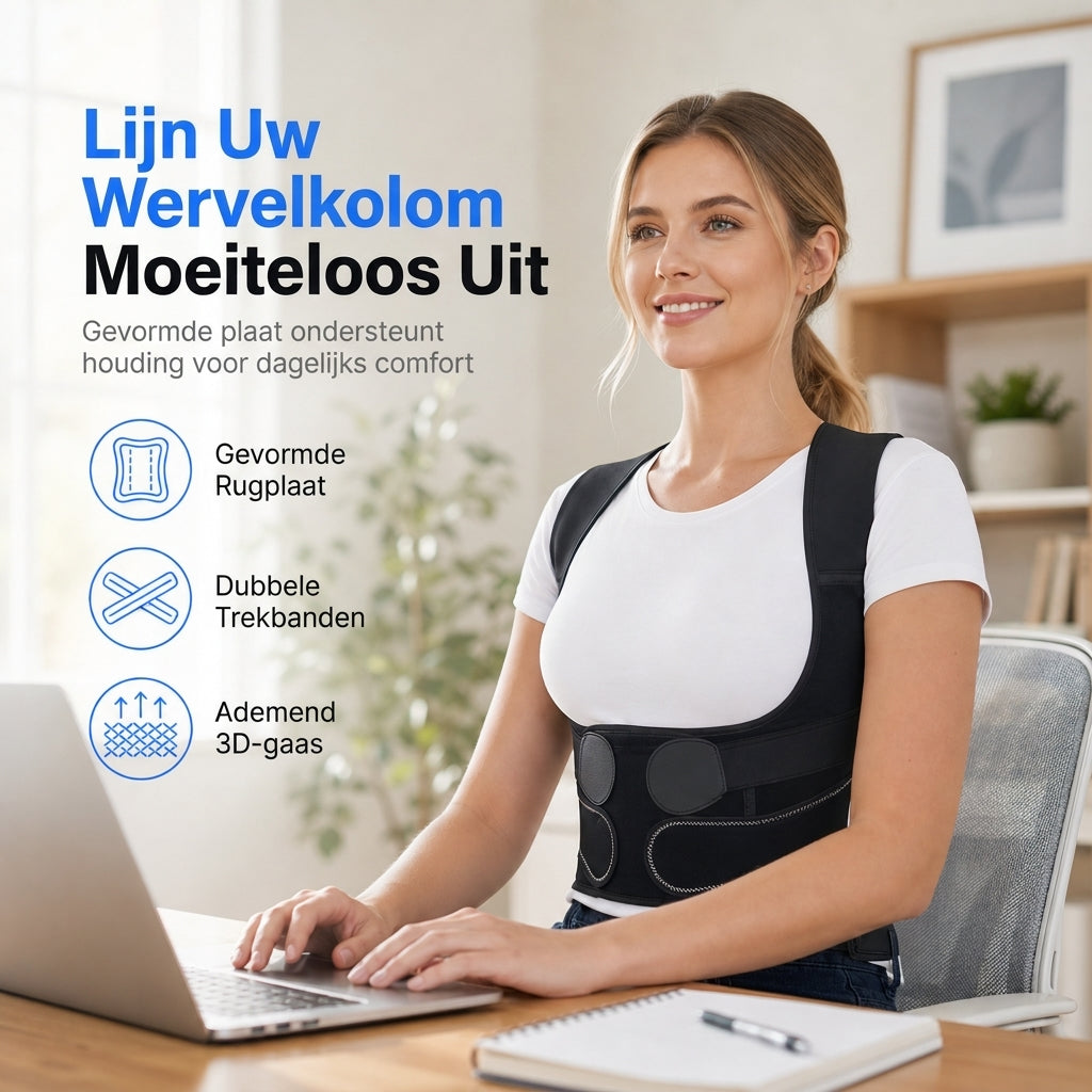 🎉 Onze wekelijkse specials - NU 50% KORTING 🎅 Kerstcadeau ✨ Verstelbare rugcorrectieband voor volwassenen 🧍