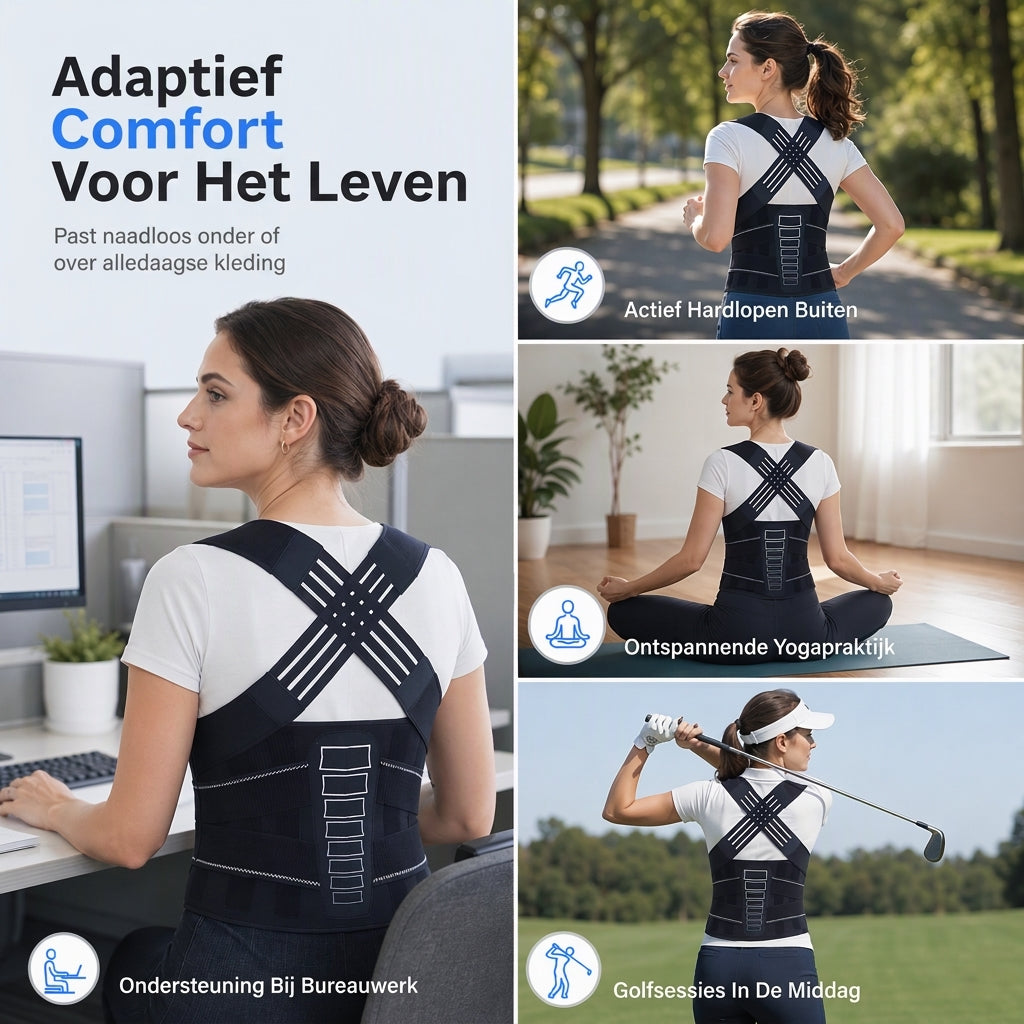🎉 Onze wekelijkse specials - NU 50% KORTING 🎅 Kerstcadeau ✨ Verstelbare rugcorrectieband voor volwassenen 🧍