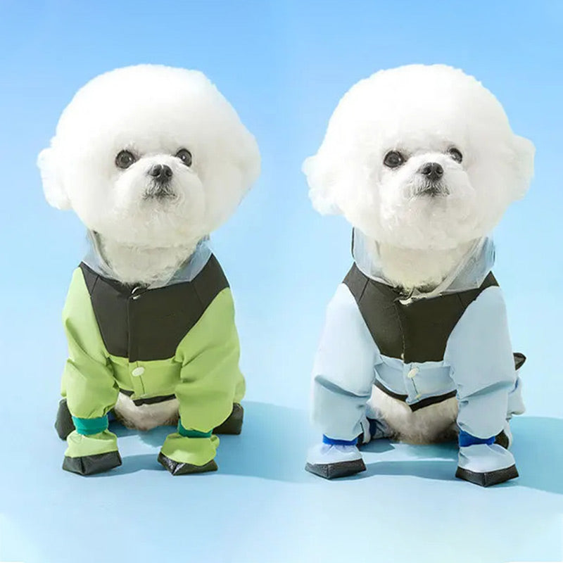 🐶Schattige Regenjas met Masker voor Gezelschapsdieren🐶