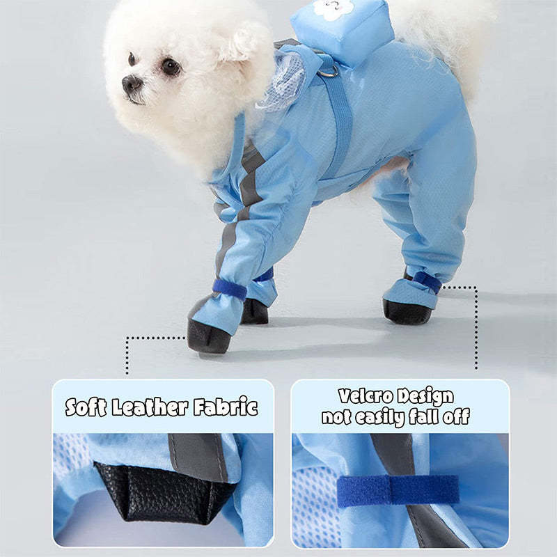 🐶Schattige Regenjas met Masker voor Gezelschapsdieren🐶