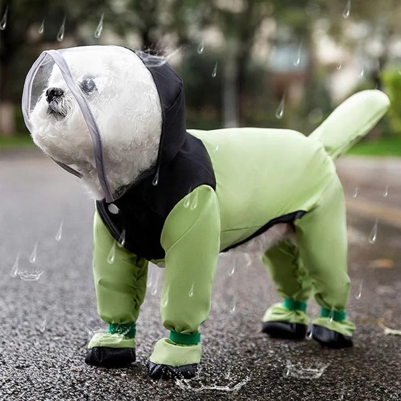 🐶Schattige Regenjas met Masker voor Gezelschapsdieren🐶