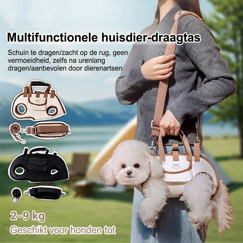 🐾 50% KORTING! 🎒 Draagbare huisdierendrager – Ademend schouder- en rugzakontwerp ✨