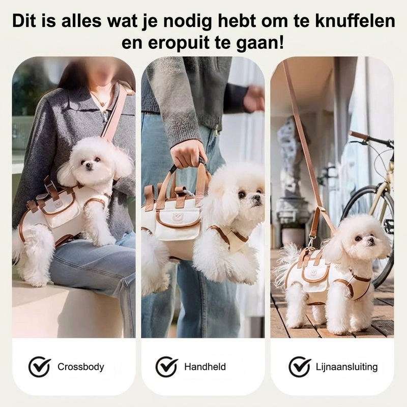🐾 50% KORTING! 🎒 Draagbare huisdierendrager – Ademend schouder- en rugzakontwerp ✨