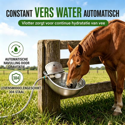 ⏳Beperkte tijd speciale aanbieding⏰ 🐄 Automatische drinkbak van 304 roestvrij staal met vlotter en afvoergat voor runderen, paarden, schapen en honden 🤖