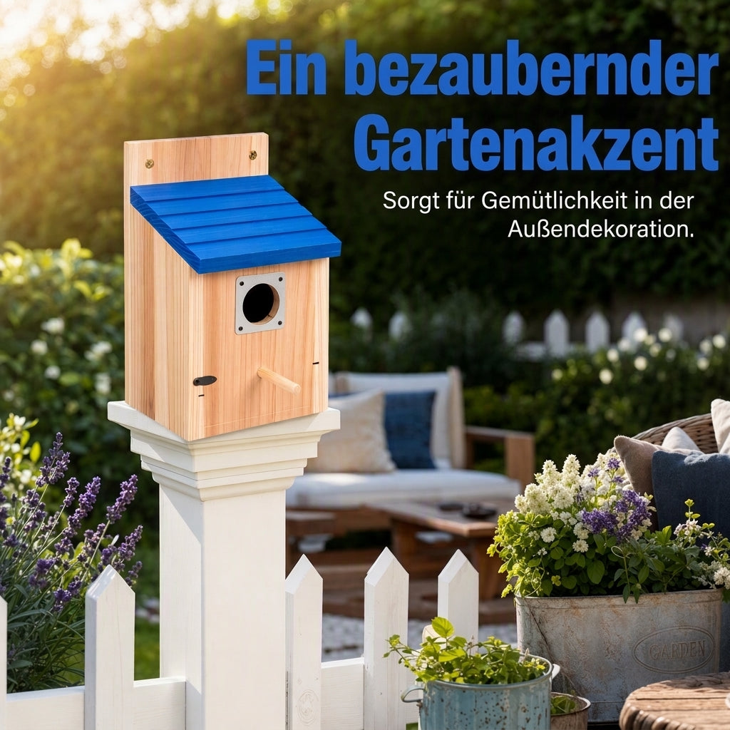 🐦Weerbestendig houten vogelhuisje voor buiten