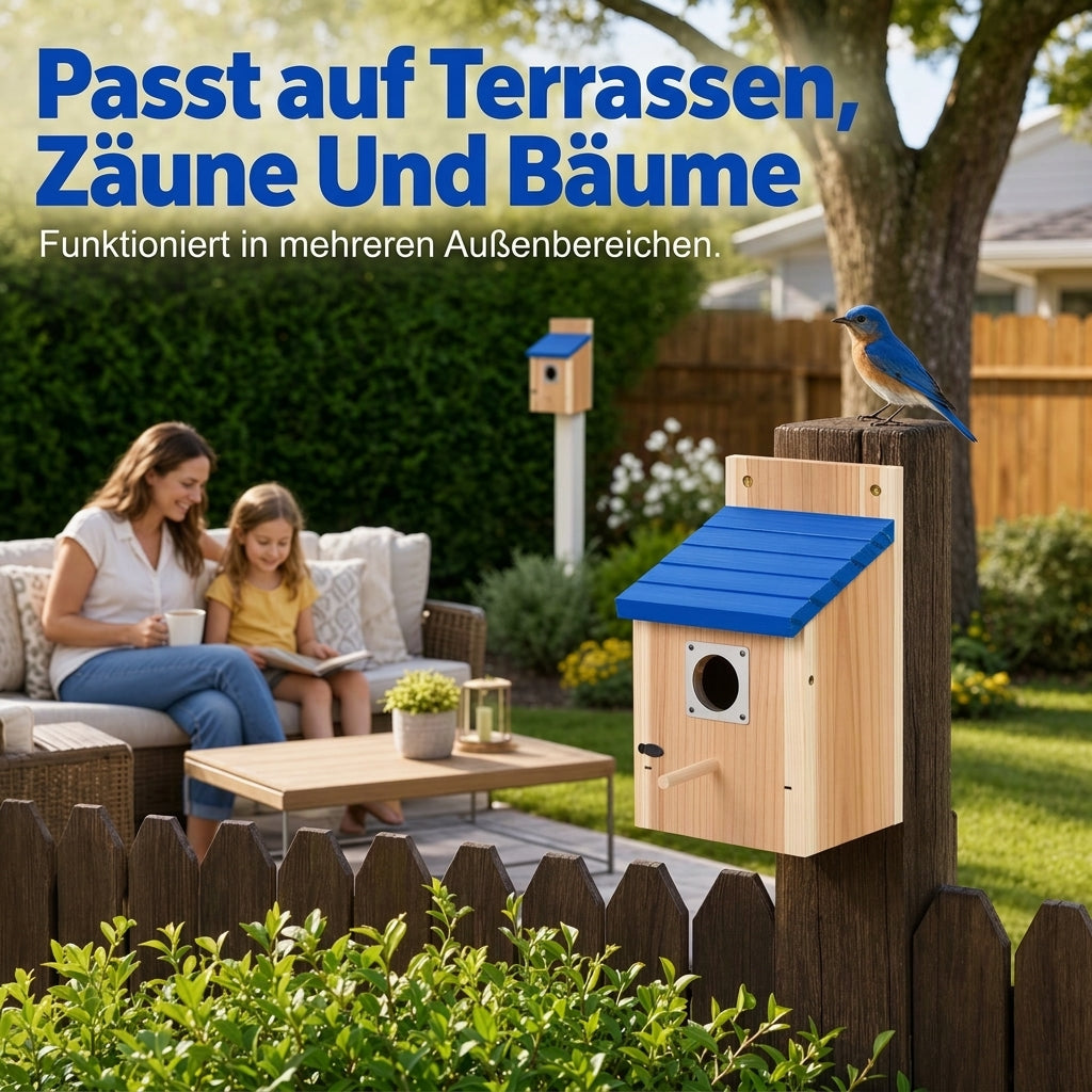 🐦Weerbestendig houten vogelhuisje voor buiten